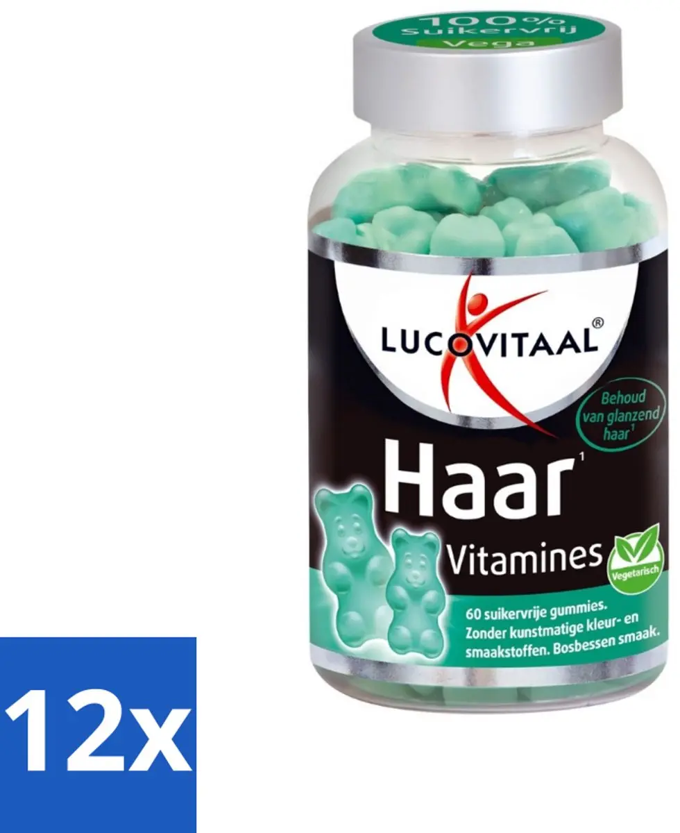 Lucovitaal Haar Vitamines Bosbessen 720g