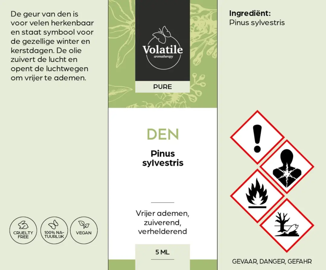 Volatile Den Pinus Sylvestris Etherische Olie 5ml - 5 Stuks