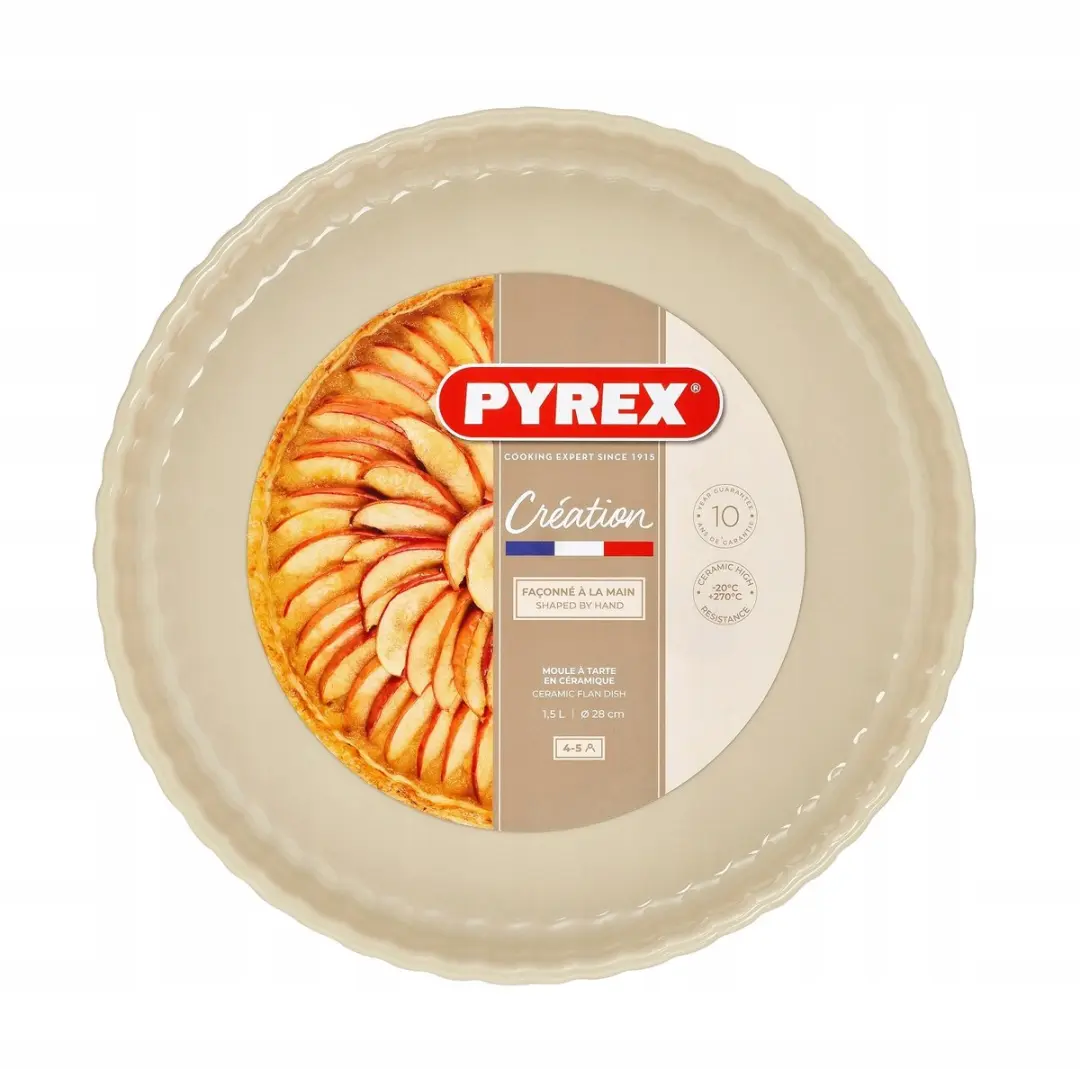 Pyrex Creation Keramische Taartvorm Ø28cm - Wit