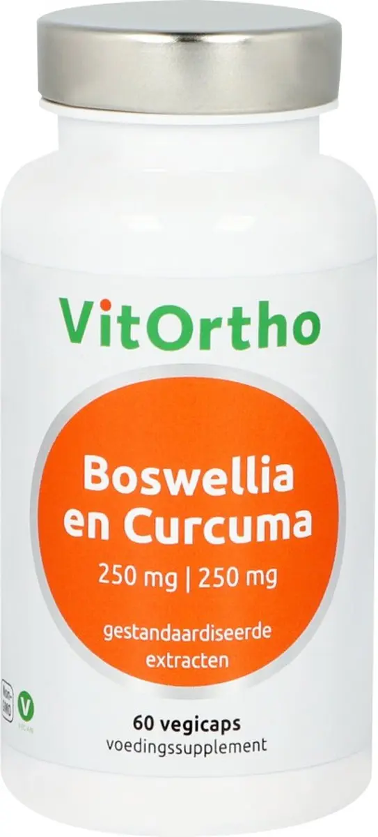 VitOrtho Boswellia & Curcuma 250mg Capsules - 60 Stuks