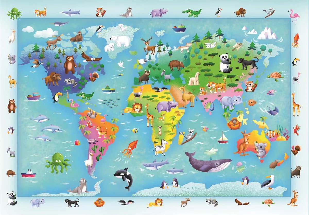 Clementoni Wildlife Puzzel 60 Maxi Stukjes - Multikleur