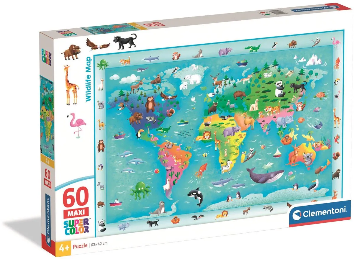 Clementoni Wildlife Puzzel 60 Maxi Stukjes