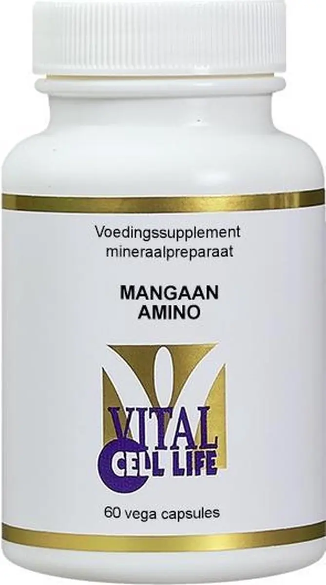 Vital Cell Life Mangaan Amino 30mg - 100 Vegetarische Capsules