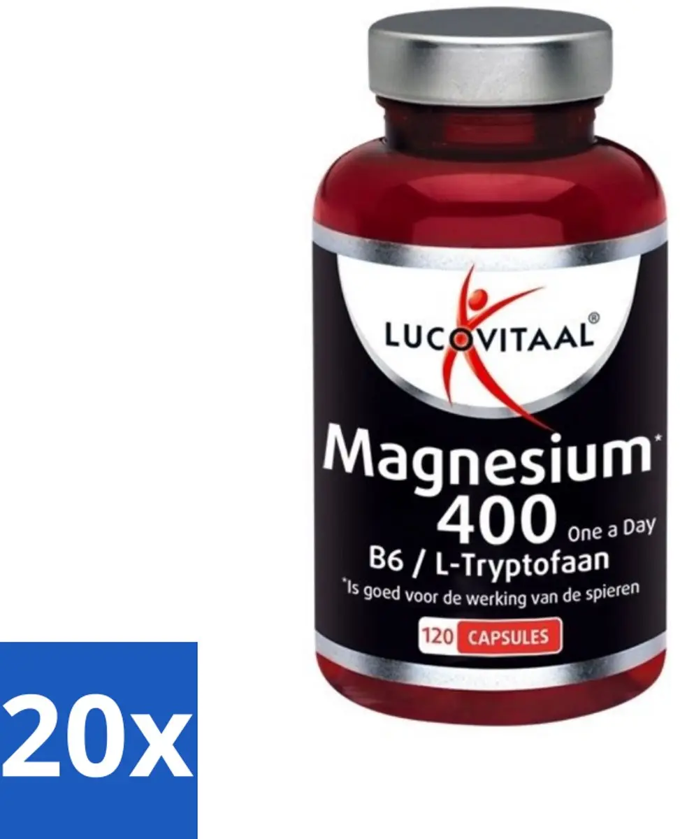 Lucovitaal Magnesium 400 + B6/L-Tryptofaan 120 Tabletten