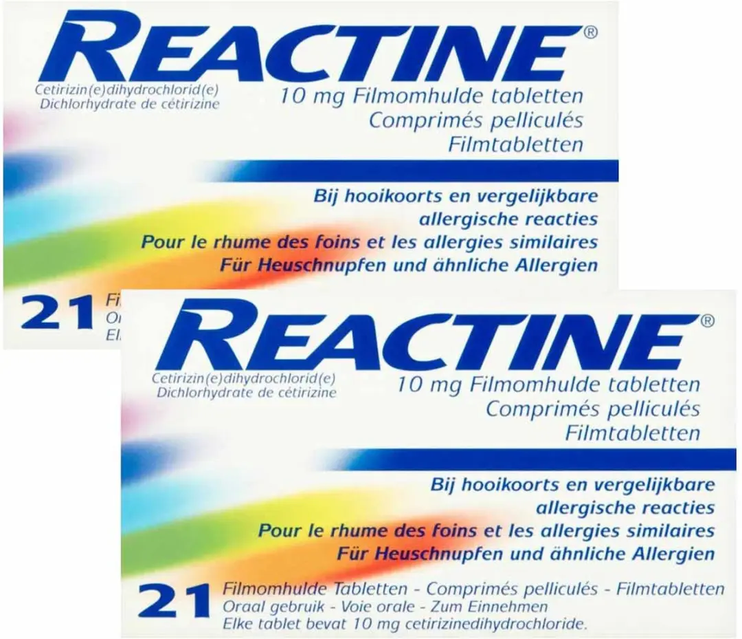 Reactine Allergietabletten Cetirizine 10mg - 22 Stuks