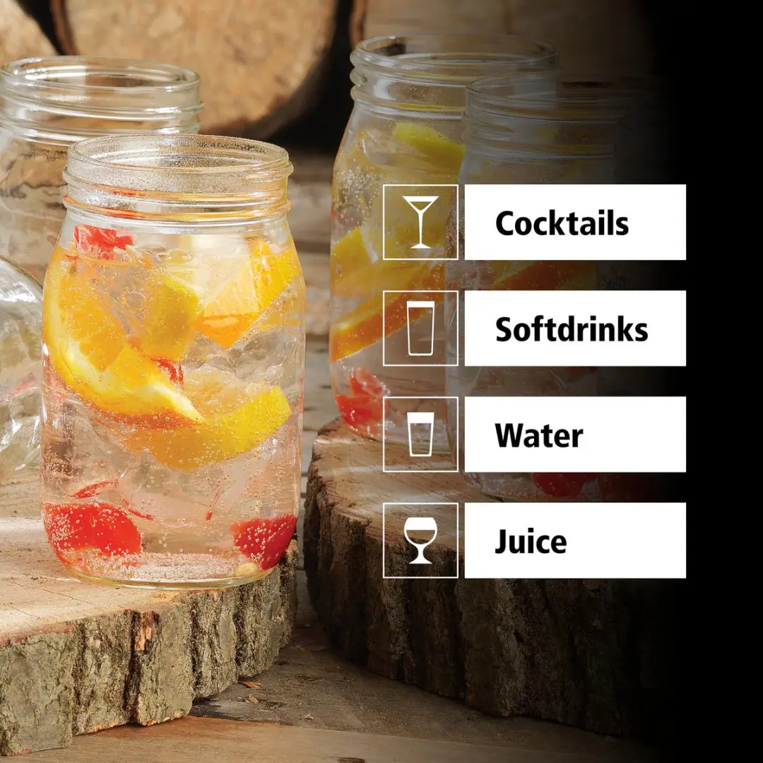 Libbey Mason Jar Drinkglazen 70810 - 12 Stuks
