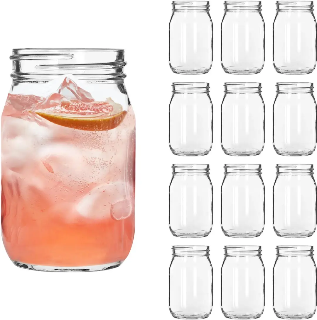 Libbey Mason Jar Drinkglazen 70810 - 12 Stuks