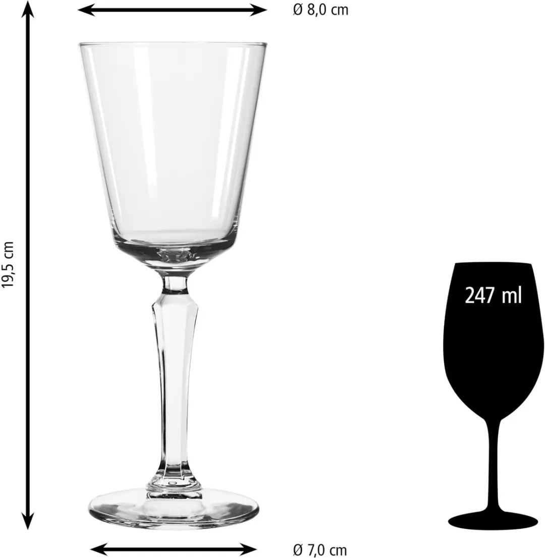 Libbey Speakeasy Rode Wijnglazen 247ml - 12 Stuks