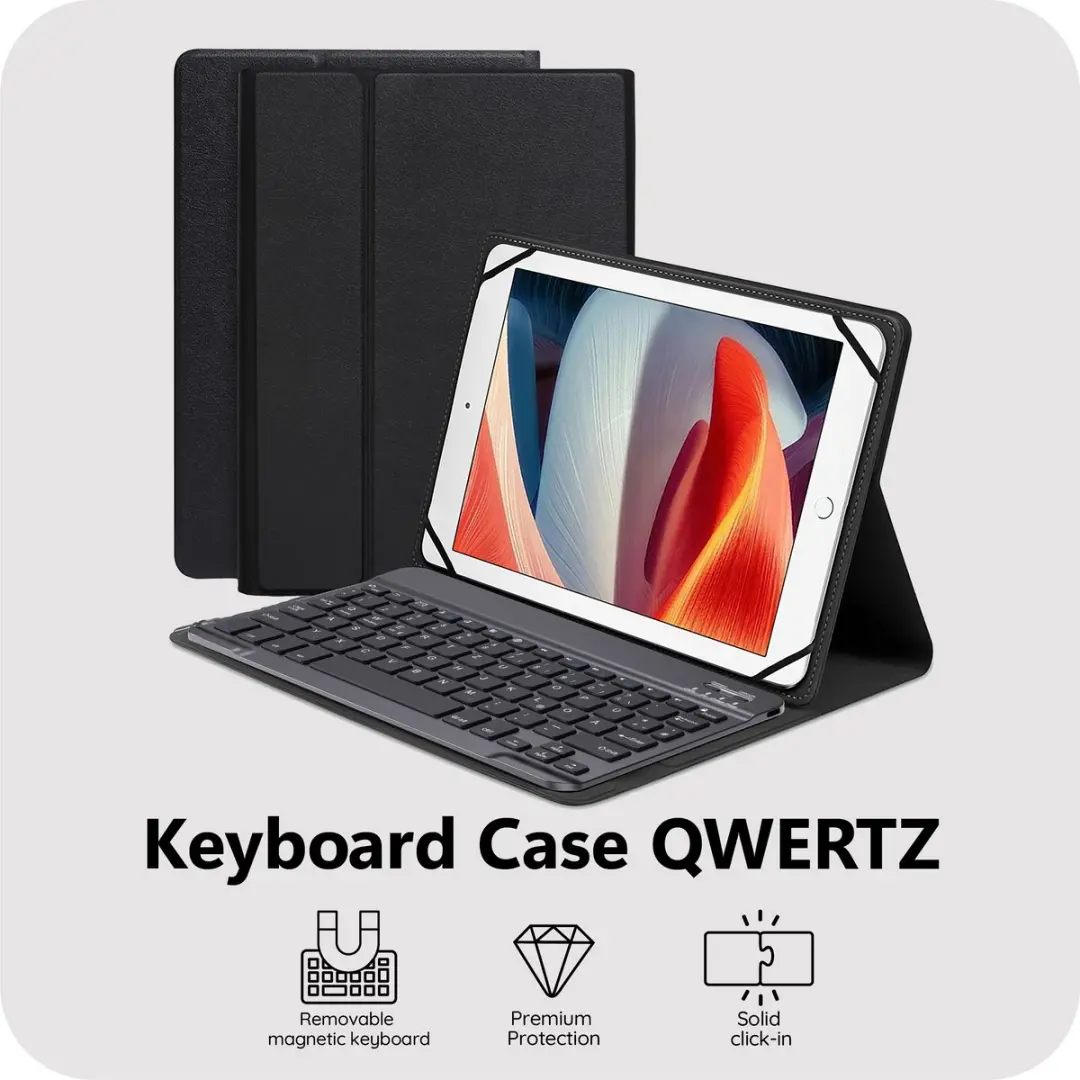 Just in Case TUN911KB1QZ Tablethoes met Toetsenbord - 10,9" - Zwart
