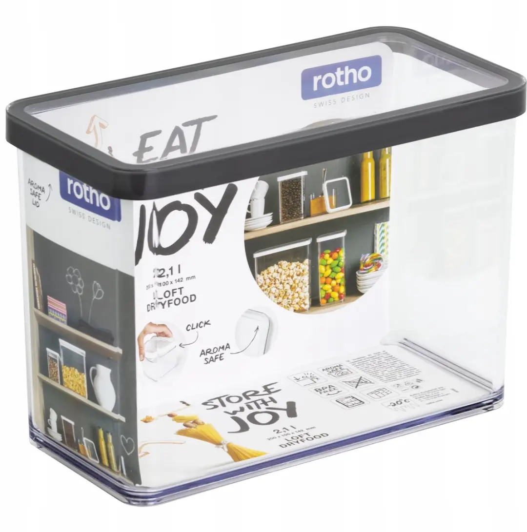Rotho Loft Voedselcontainers 2.1L - 2 Stuks