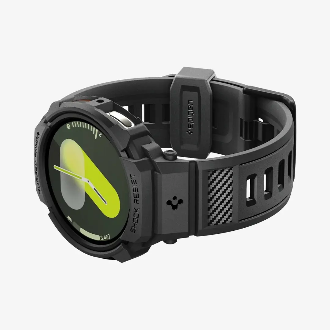 Spigen Rugged Armor Pro Hoesje & Bandje - Samsung Galaxy Watch 8 40mm - Zwart