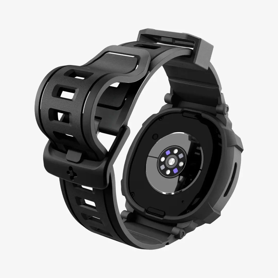 Spigen Rugged Armor Pro Hoesje & Bandje - Samsung Galaxy Watch 8 40mm - Zwart