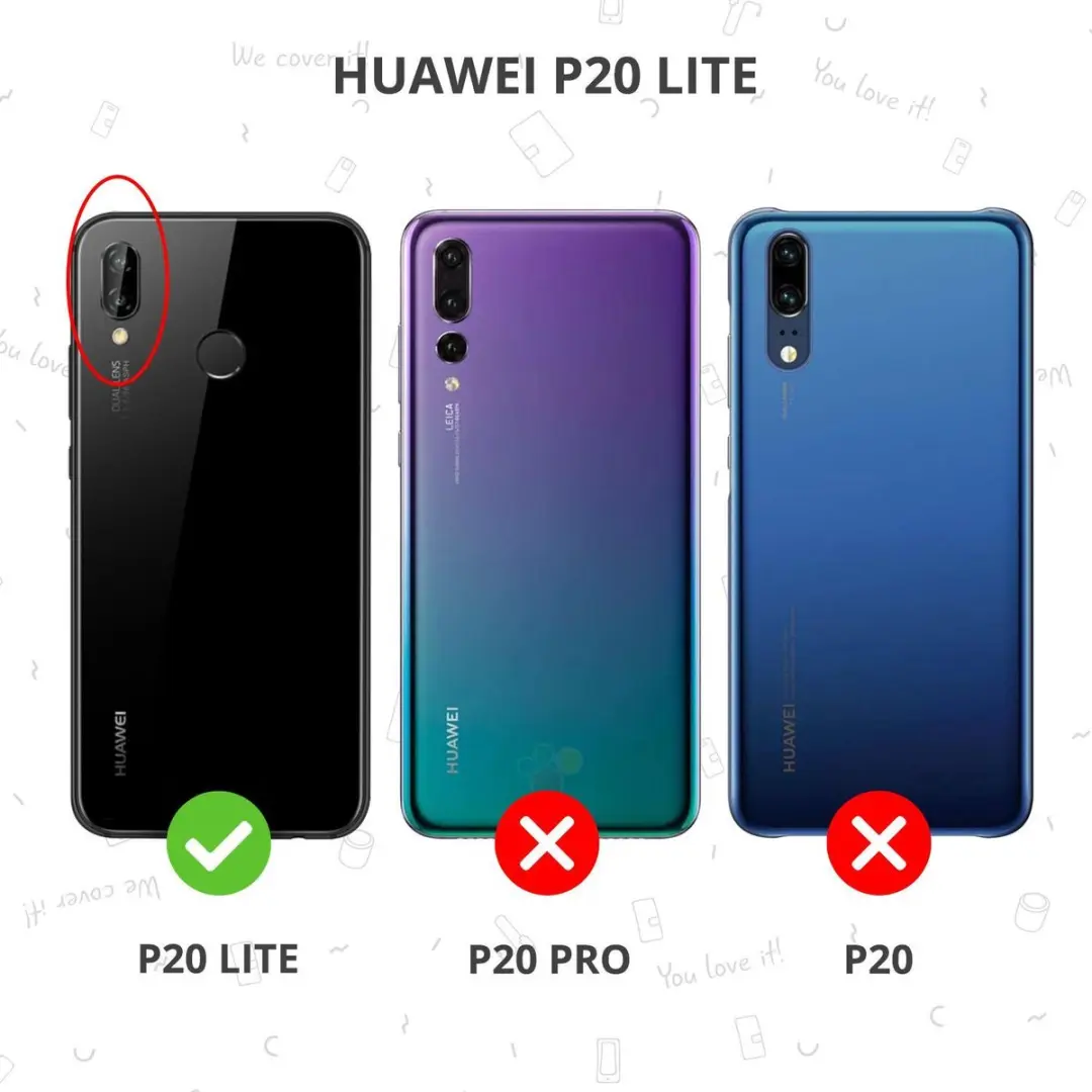 Huawei P20 Lite P20L21752602 Flip Cover - Blauw