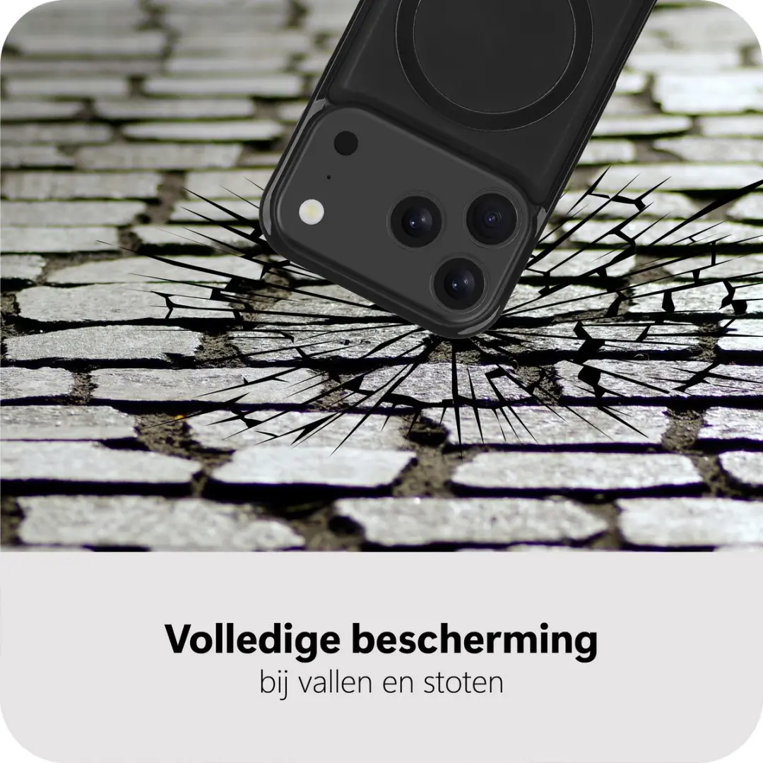 Just in Case MAP2938PS1M iPhone Hoesje - 2-in-1 Bookcase - Zwart - afbeelding 6 van 6