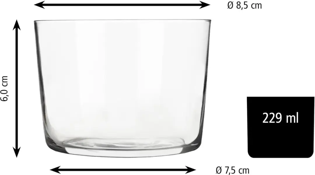 Libbey Cidra Whiskyglazen 229ml - 12 Stuks