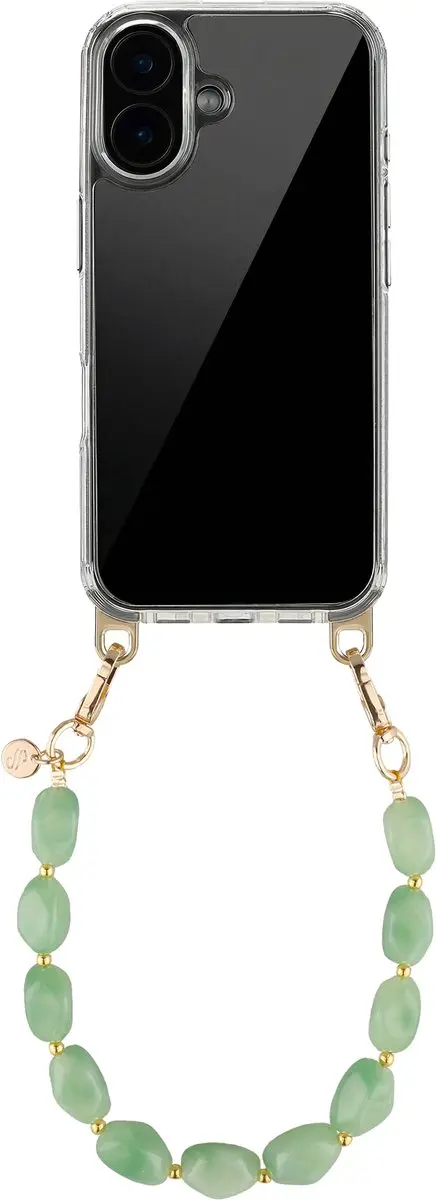 Selencia iPhone 17 Transparant Hoesje Mint Green