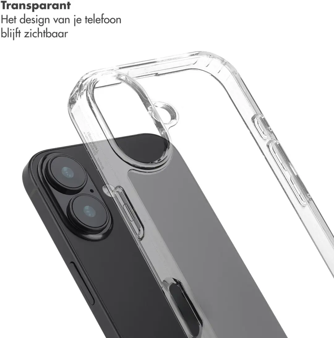 Selencia iPhone 17 Transparant Hoesje Mint Green - afbeelding 6 van 6