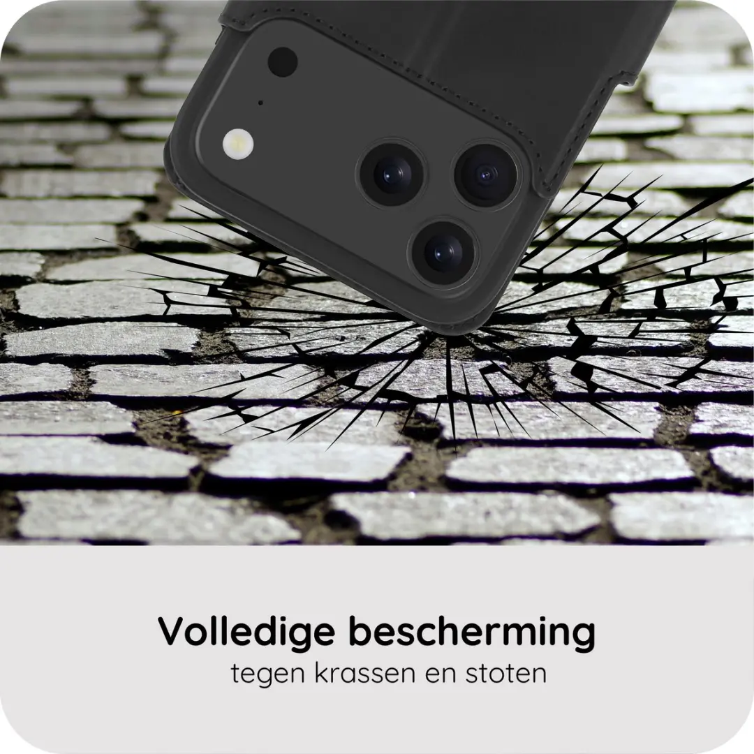 Just in Case iPhone 17 Pro Bookcase Hoesje MAP2937PW1 - Zwart