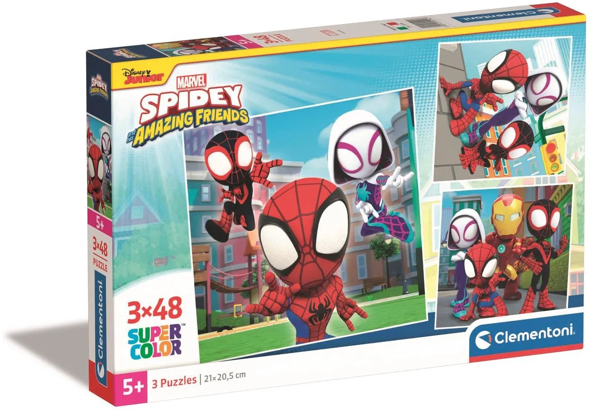 Clementoni Spidey and His Amazing Friends Puzzel 48 Stuks - 3x Multicolor