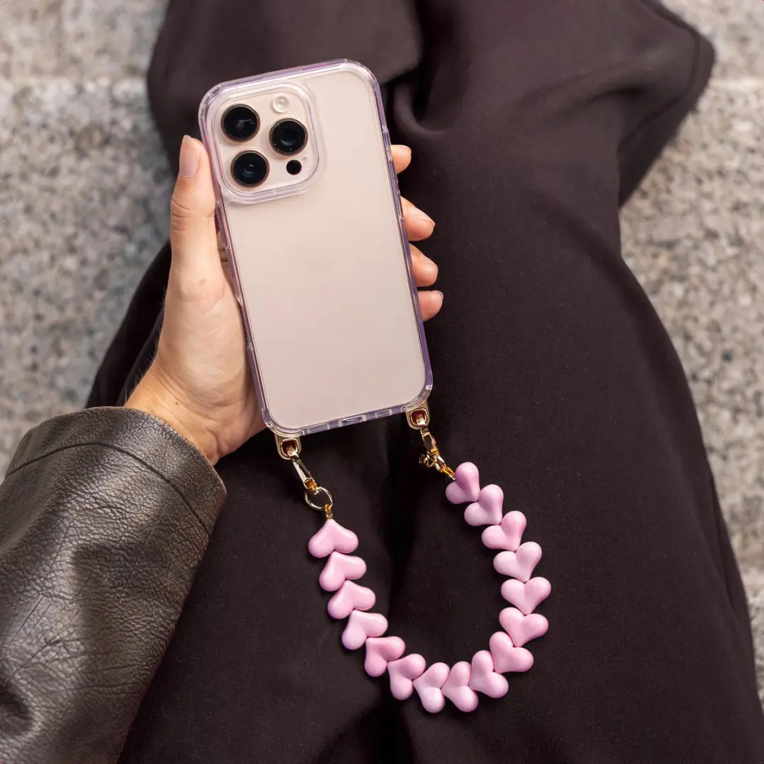 Selencia Hoesje iPhone 17 Transparant - Roze
