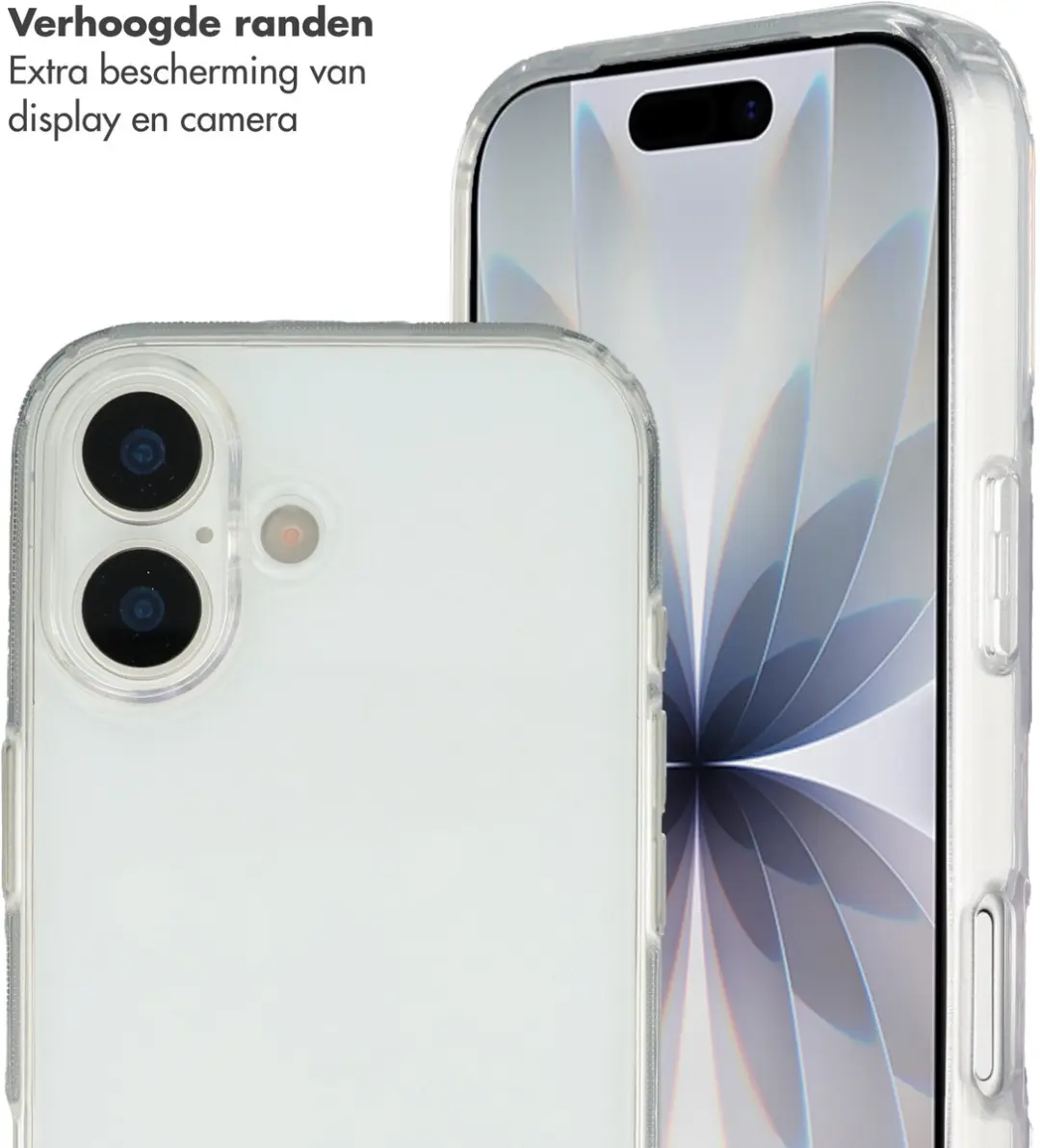 Selencia Hoesje iPhone 17 Transparant - Roze