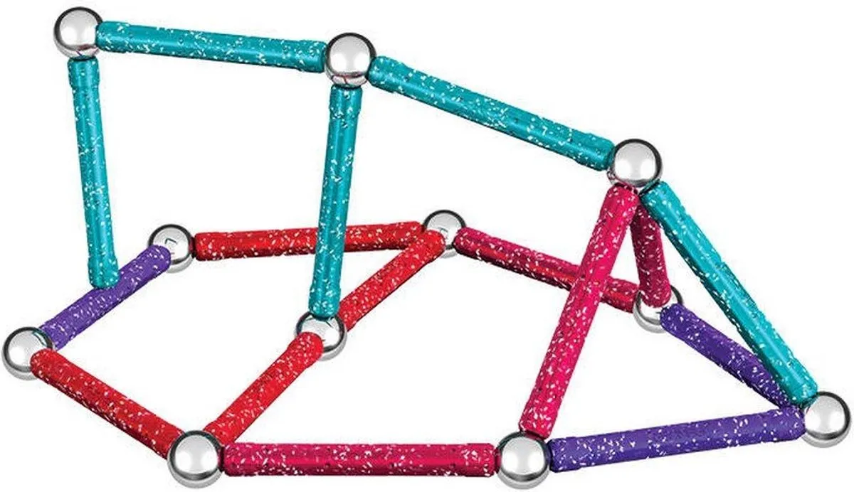 Geomag Glitter Set Recycled - 60-delig