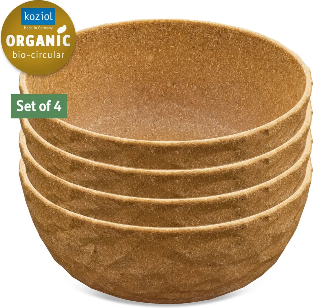 Koziol Club Bowl Set 4 Stuks - 0,7L - Bruin