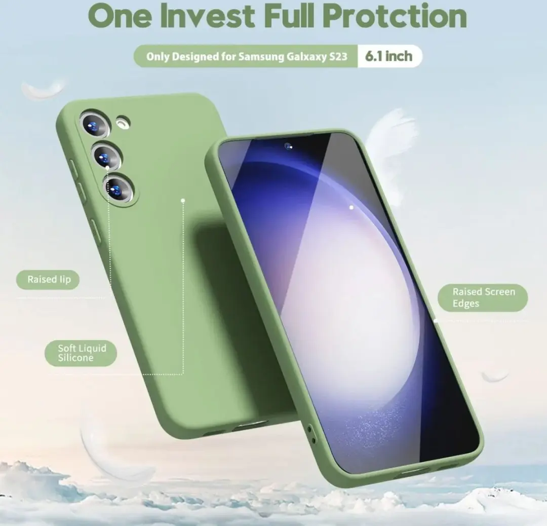 Selected Hoesje Samsung Galaxy S23 Groen - Dun TPU