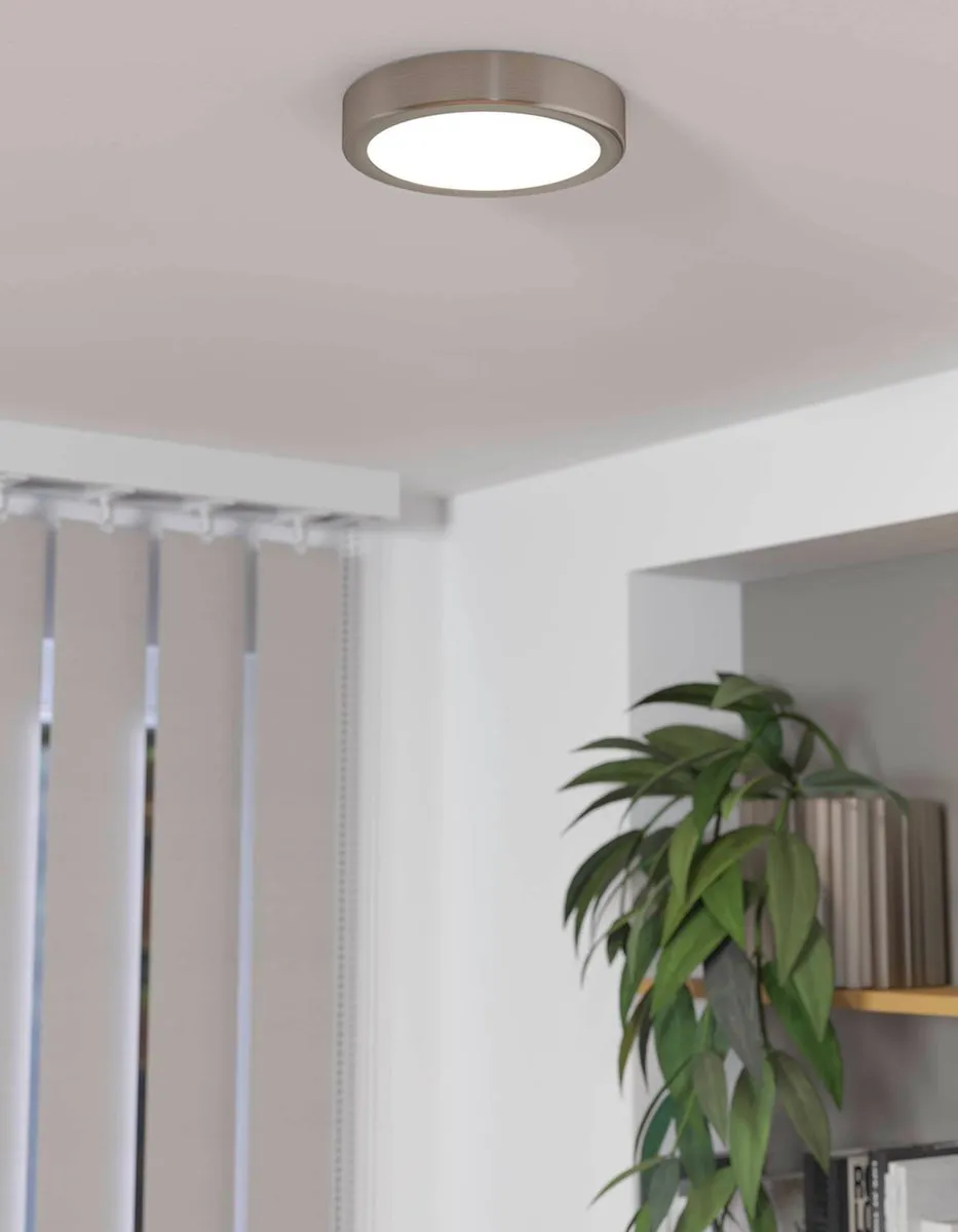 Eglo Fueva 5 Opbouwlamp LED Ø16cm Grijs - Dimbaar