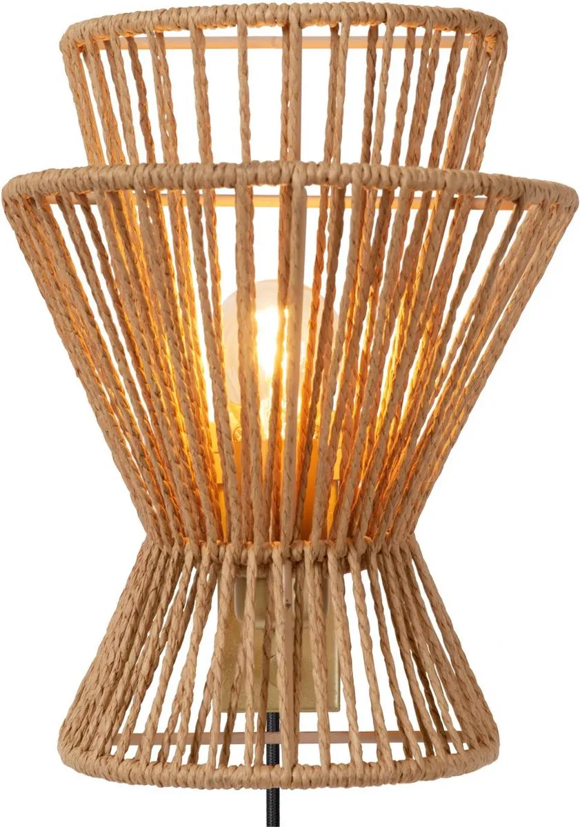 Lucide Tasman Wandlamp E14 - Naturel