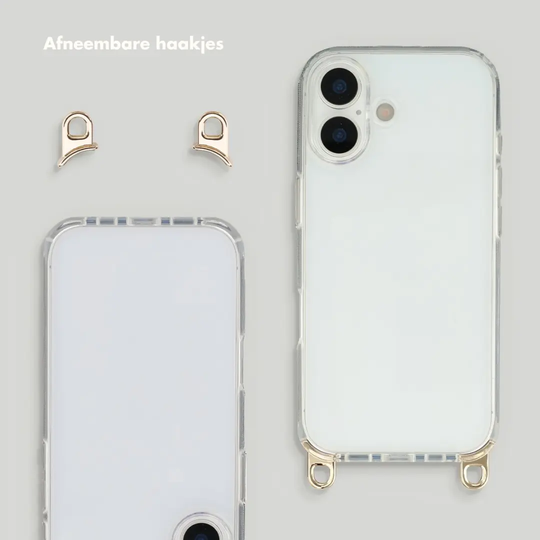 Selencia Hoesje iPhone 17 Transparant Beige