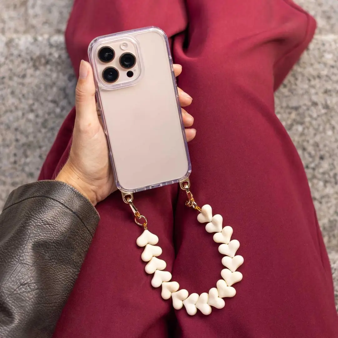 Selencia Hoesje iPhone 17 Transparant Beige