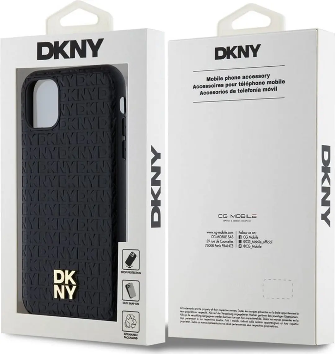 DKNY Repeat Stack Logo Hoes MagSafe - iPhone 11 - Zwart - afbeelding 6 van 6