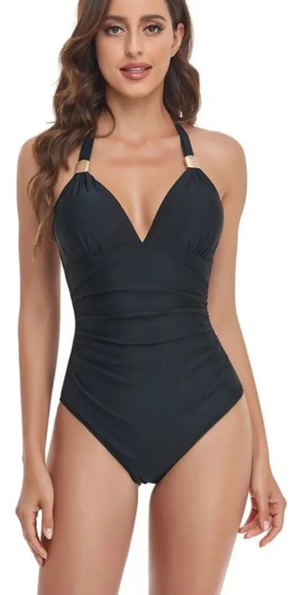 Sapphire Dulce Badpak - XL - Zwart met gouden details