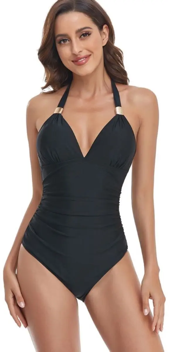 Sapphire Dulce Badpak - XL - Zwart met gouden details