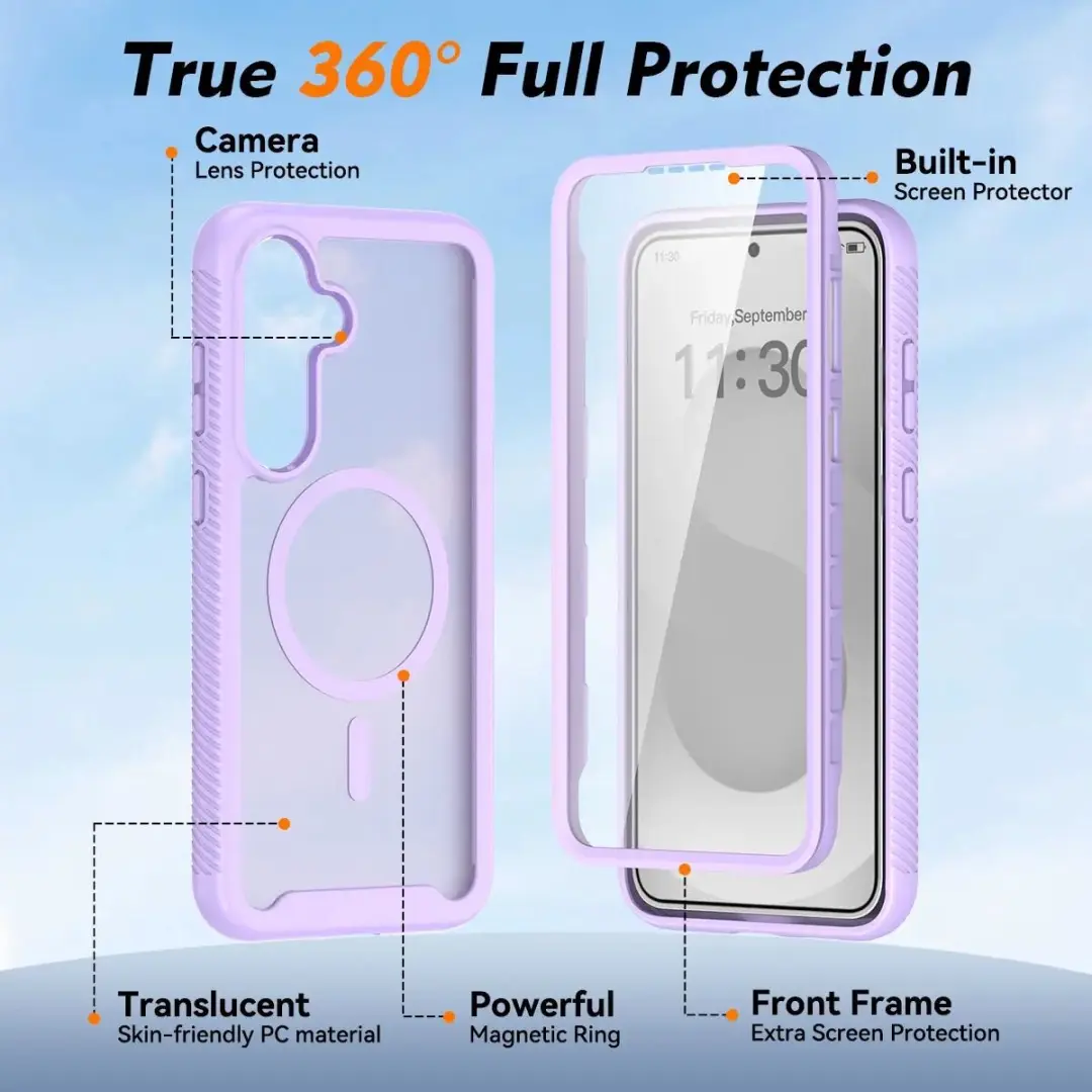 Selected Hoesje Samsung Galaxy S25 FE - MagSafe Matte Paars
