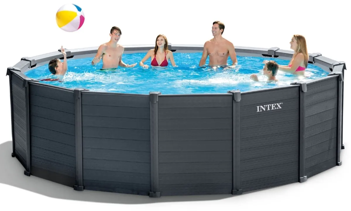 Intex Graphite Panel Opzetzwembad 478cm - 16.805L - 26384GS