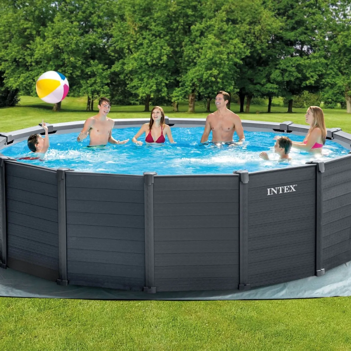 Intex Graphite Panel Opzetzwembad 478cm - 16.805L - 26384GS