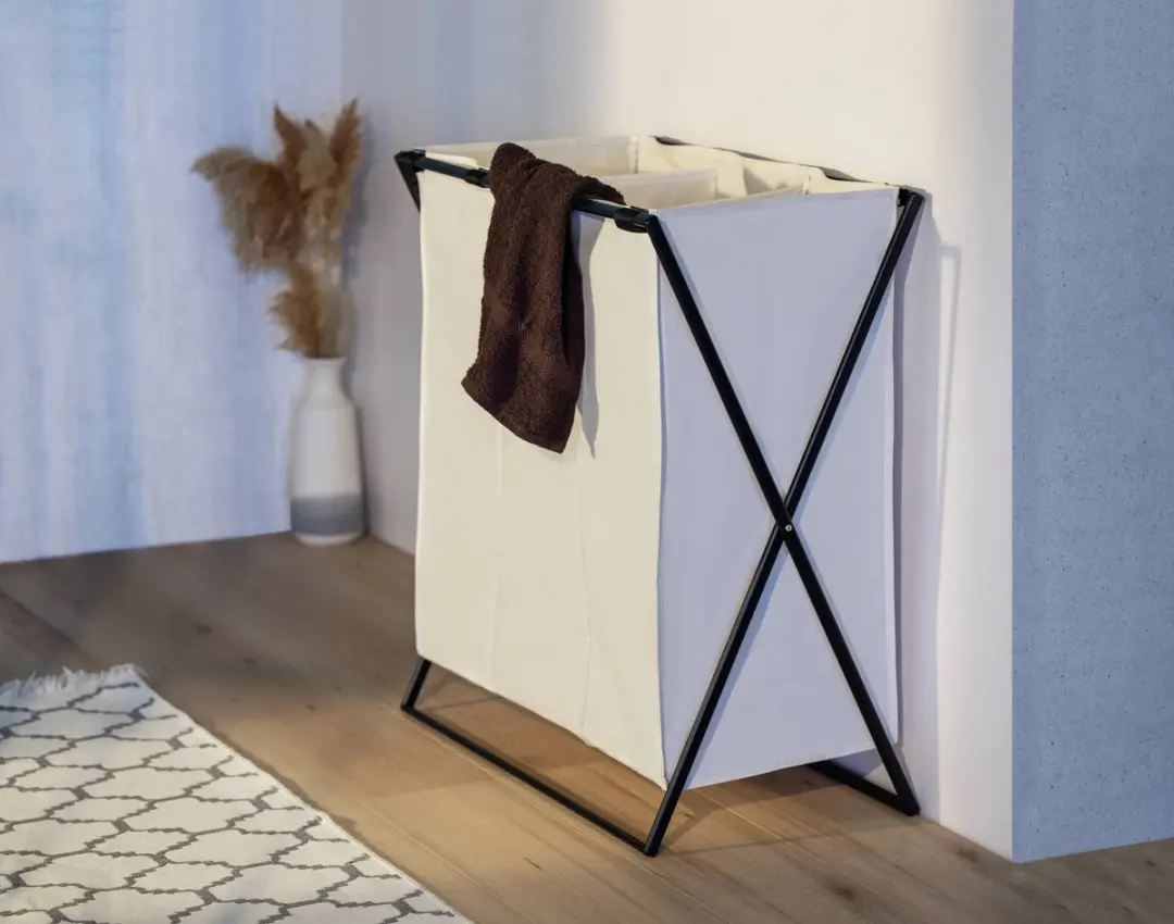 Wenko Trio Wasmand 145L - 3 Vakken - afbeelding 4 van 6