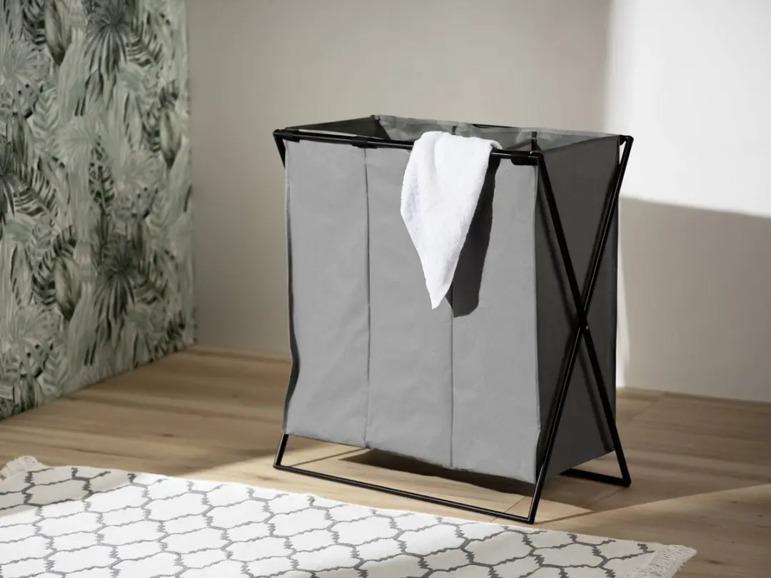 Wenko Trio Wasmand 145L - 3 Vakken - afbeelding 3 van 6