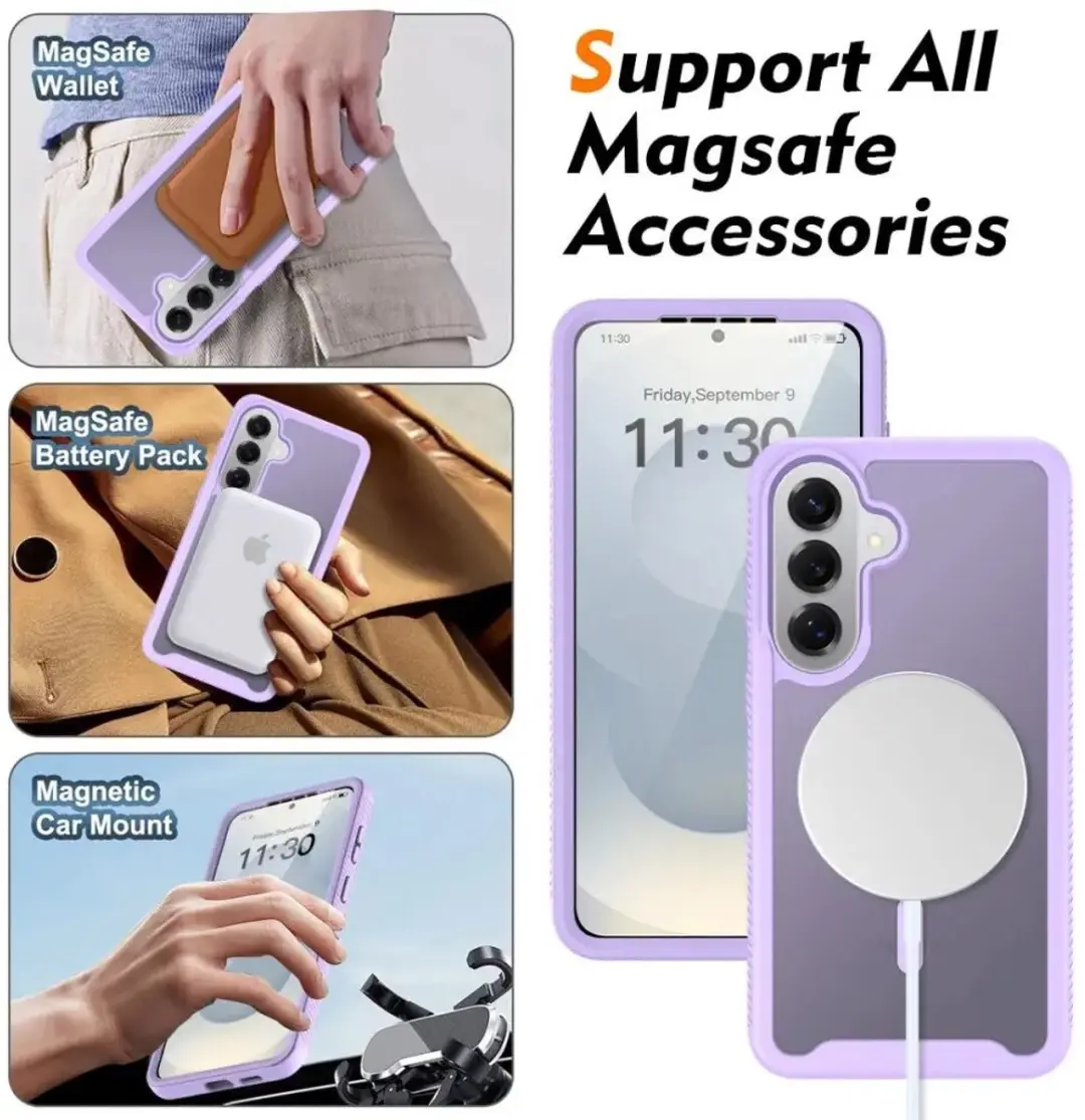Selected Hoesje Samsung Galaxy S25 Full Protect Matte Paars