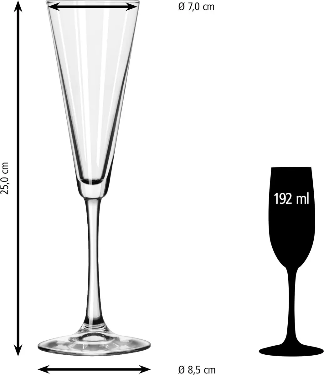 Libbey Vina Champagneglazen 192ml - 12 Stuks