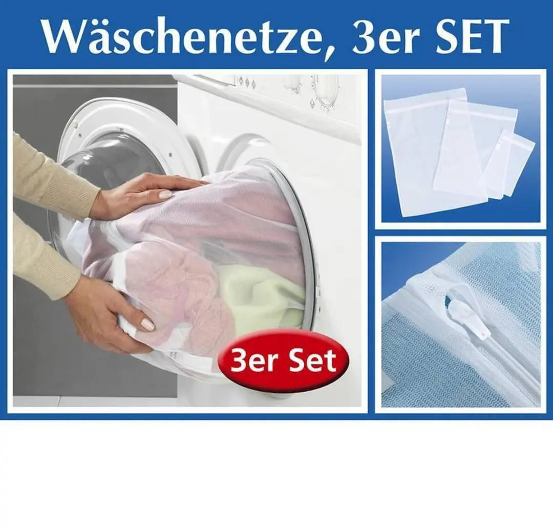 Wenko Wasnetten 3 Stuks - 3x 3 Liter - Wit