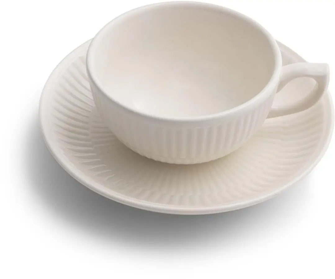 Royal Boch Vienne Kop & Schotel Set 6 Stuks - 250ml - Wit