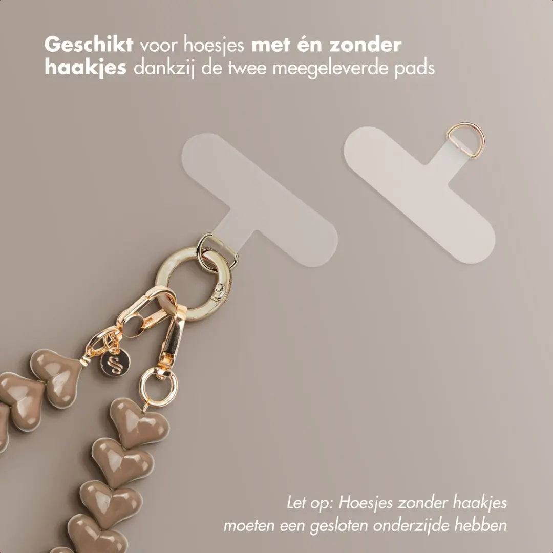 Selencia Hoesje iPhone 17 Mocha Brown - Hartjes Polskoord