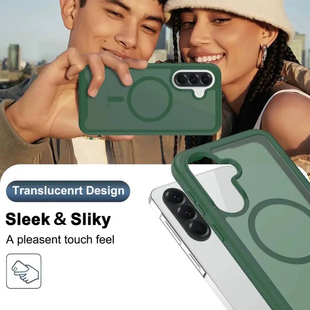 Selected Hoesje Samsung Galaxy A57 MagSafe Groen - Schokbestendig - afbeelding 6 van 6