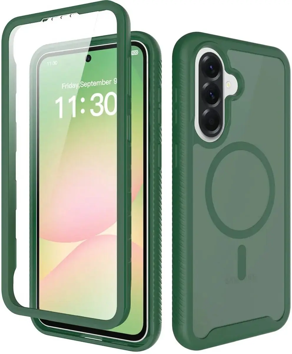 Selected Hoesje Samsung Galaxy A57 MagSafe Groen