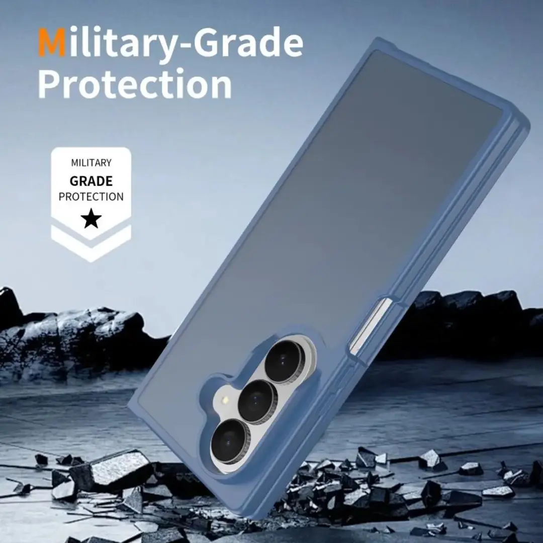 Selected Hoesje Samsung Galaxy Z Fold8 Ultra - Blauw Matte Back Cover