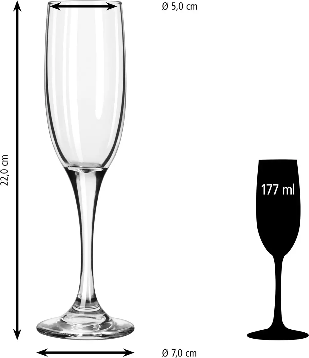 Libbey Embassy Champagneglazen 177ml - 12 Stuks