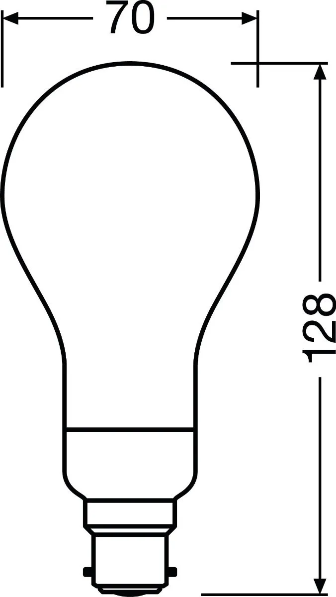 LEDVANCE Classic LED E27 Peer Filament 18W - 2452lm Warm Wit Mat - afbeelding 4 van 6
